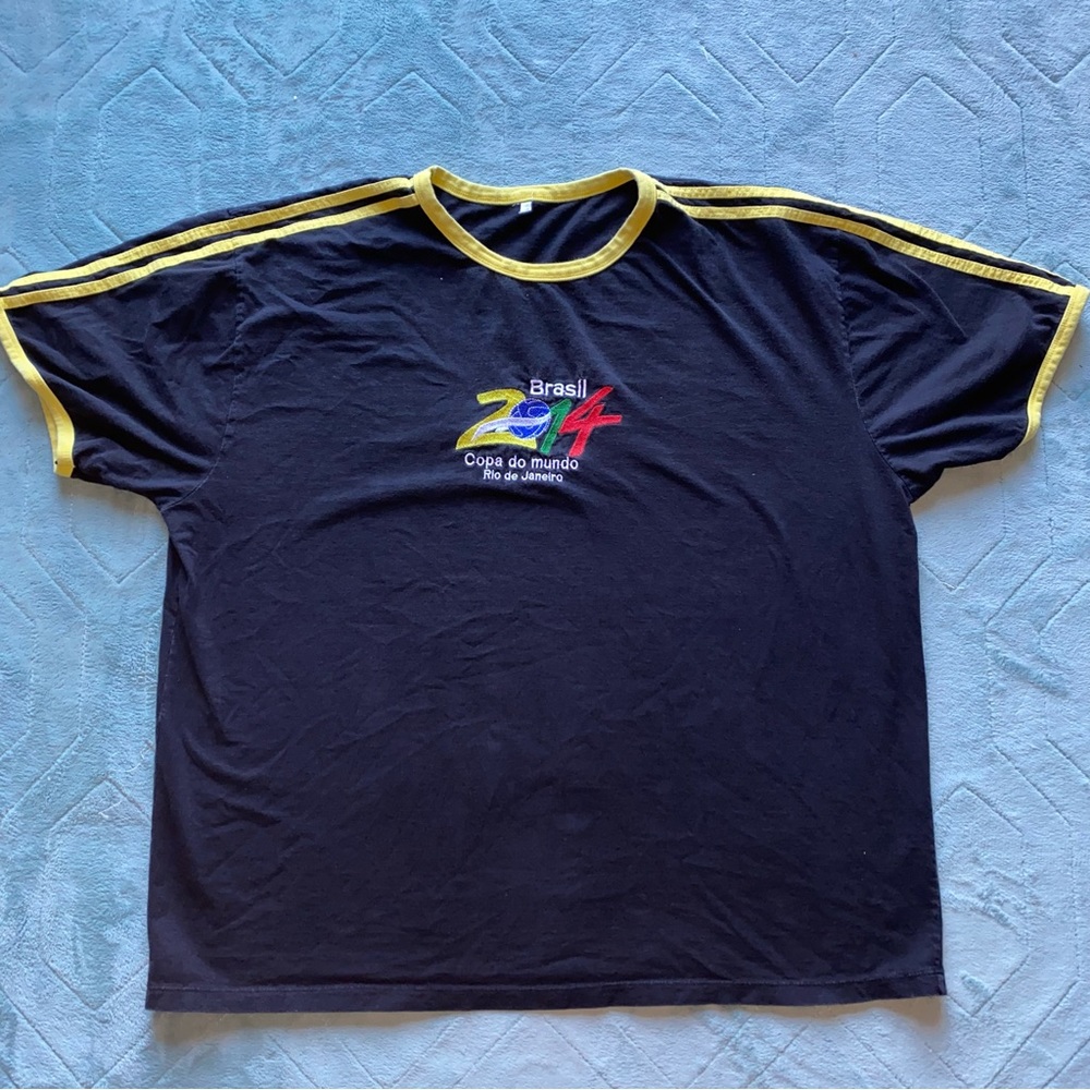 Brazil 2014 World Cup Embroidered T-Shirt
